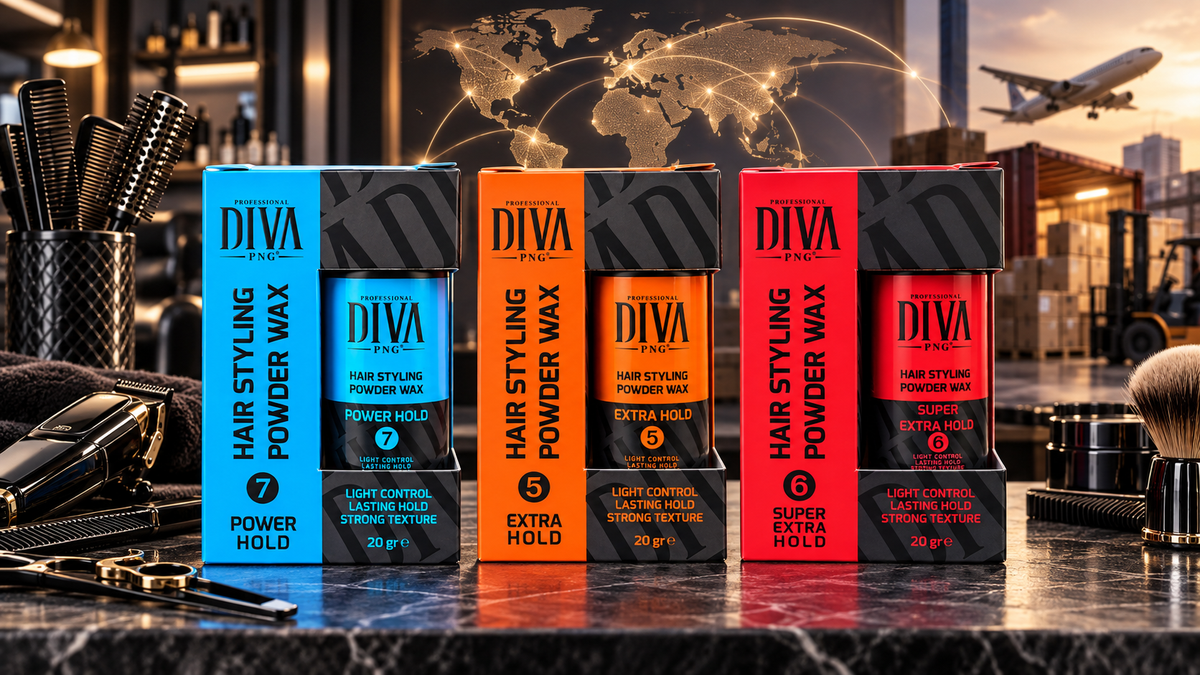 DIVA PNG hair styling powder products for distributors and wholesalers