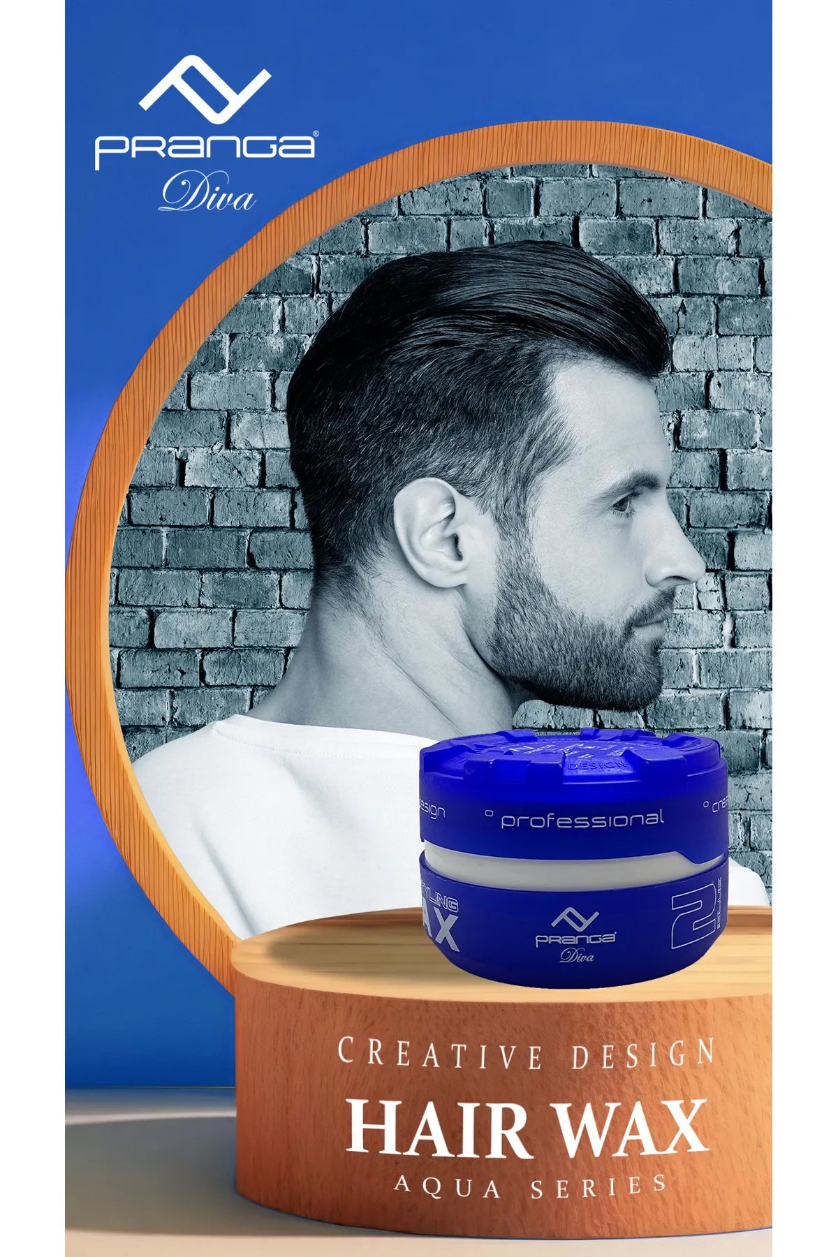 PRANGA BLUE 02 AQUA SERIES HAIR WAX 150 ml. 