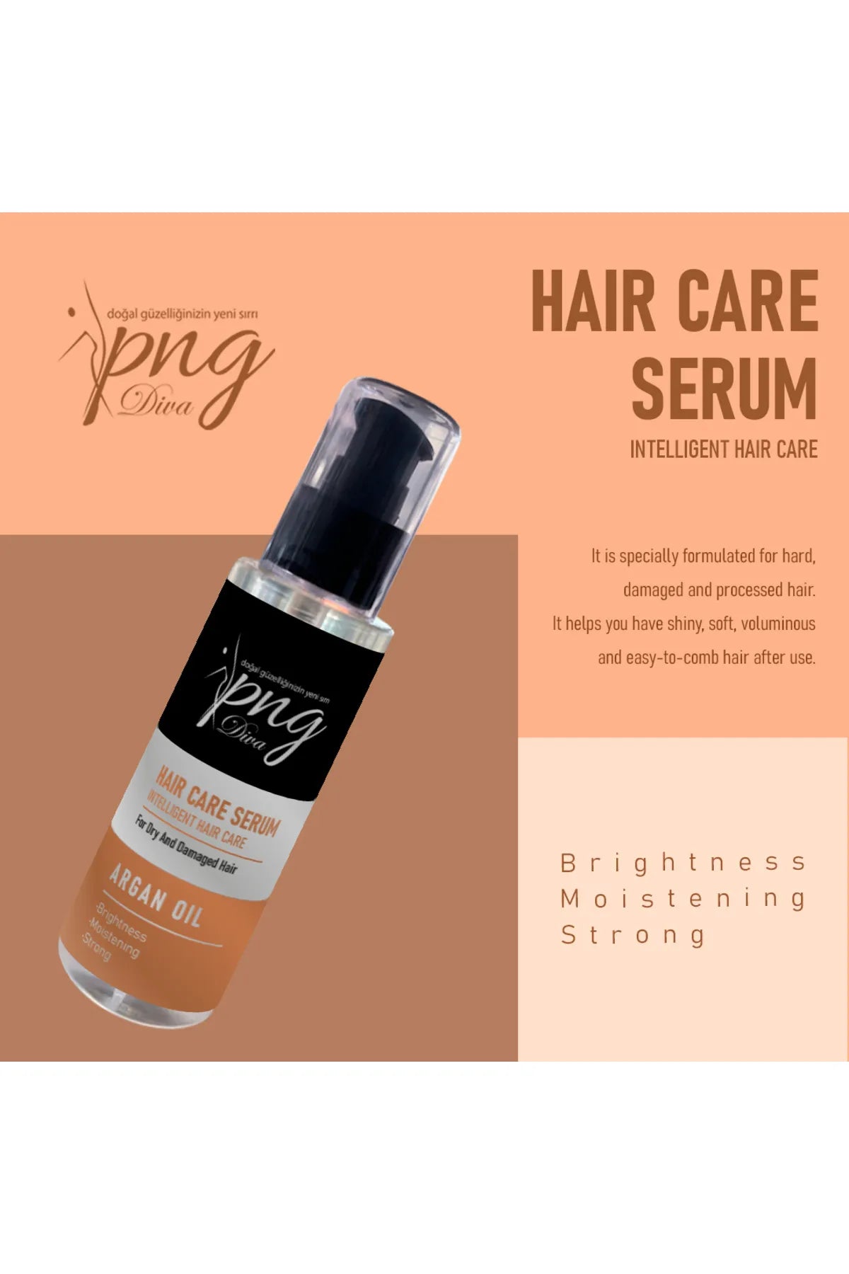 Hair Care Serum Argan Nourishing Content Strong Hair