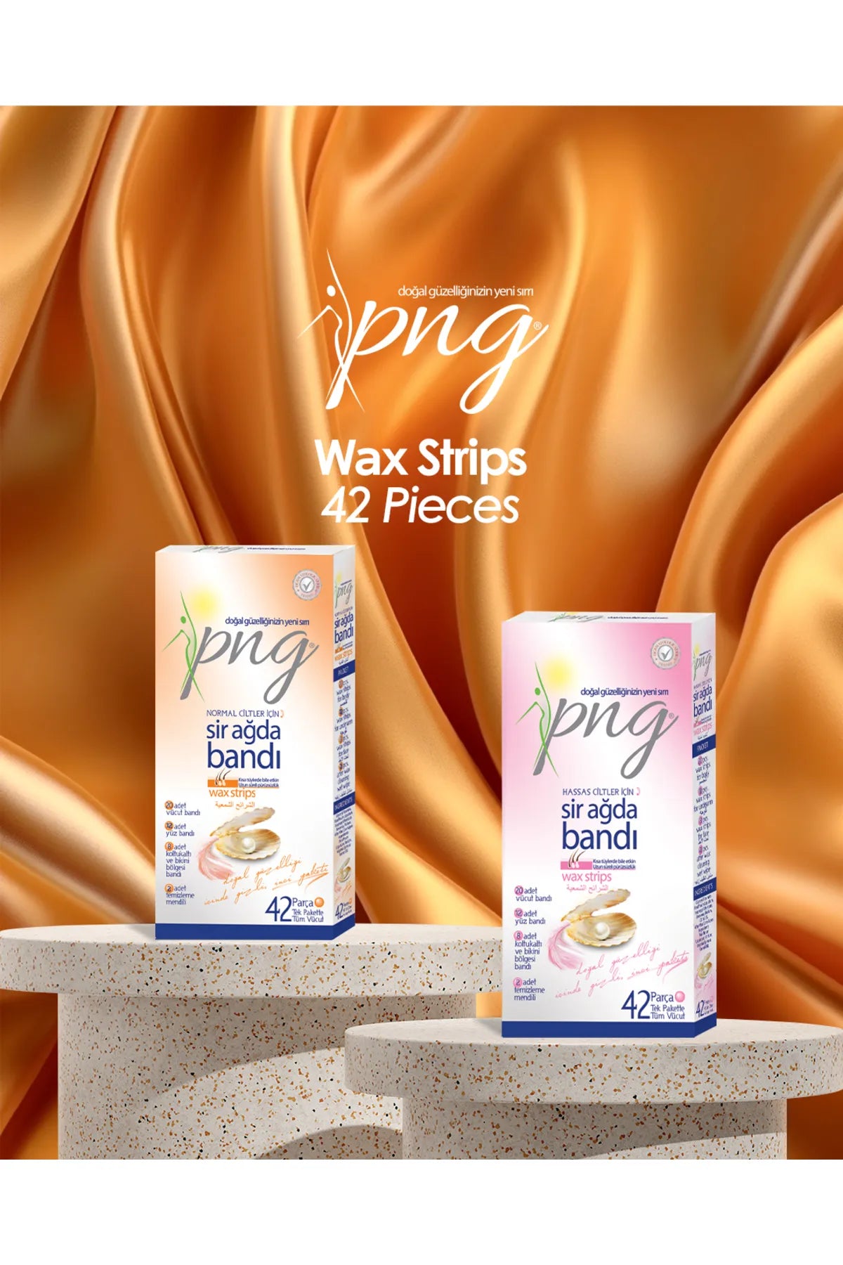 Wax Strips for All Skin Types 42 Pieces