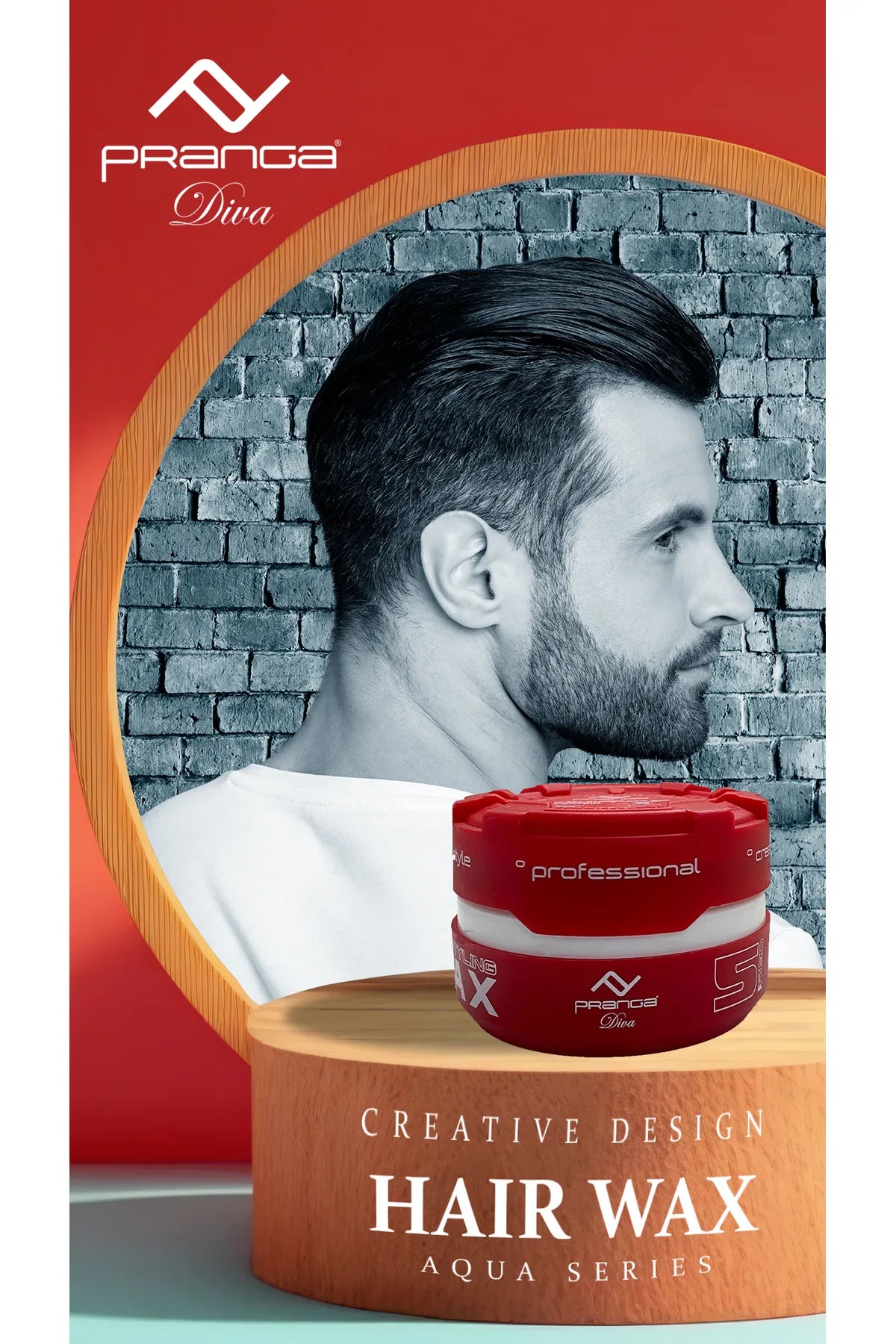 PRANGA RED 05 AQUA SERIES HAIR WAX 150 ml. 