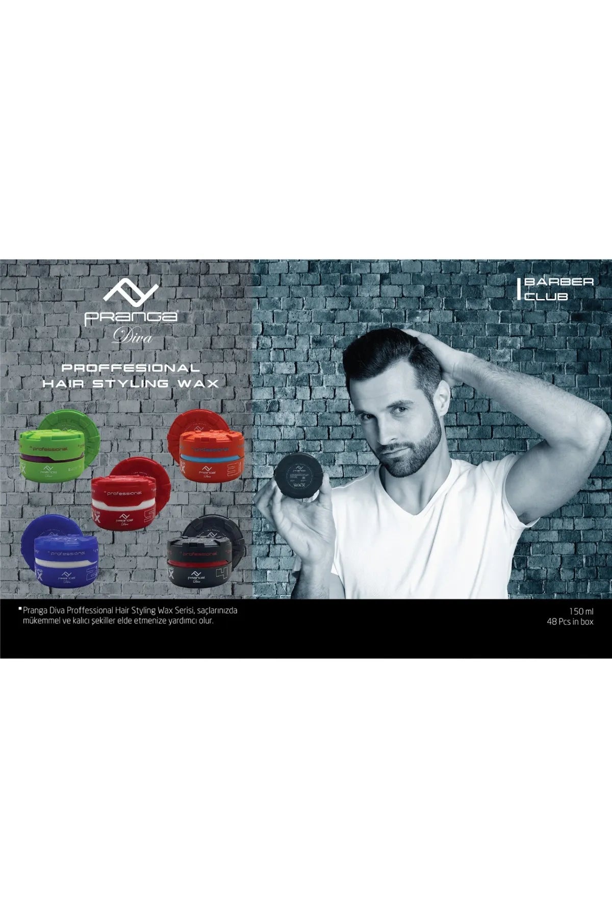 Black 04 Aqua Series Hair Wax – 150 ml