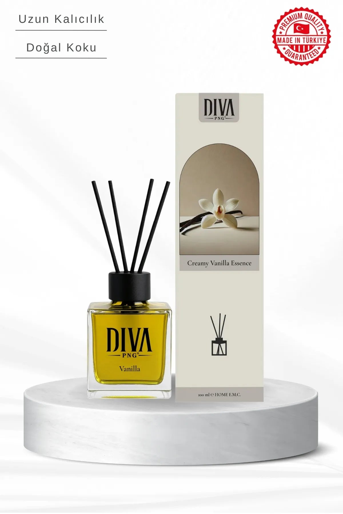 Vanilla Square Bottle Stick Air Freshener | Premium Series 100ml 