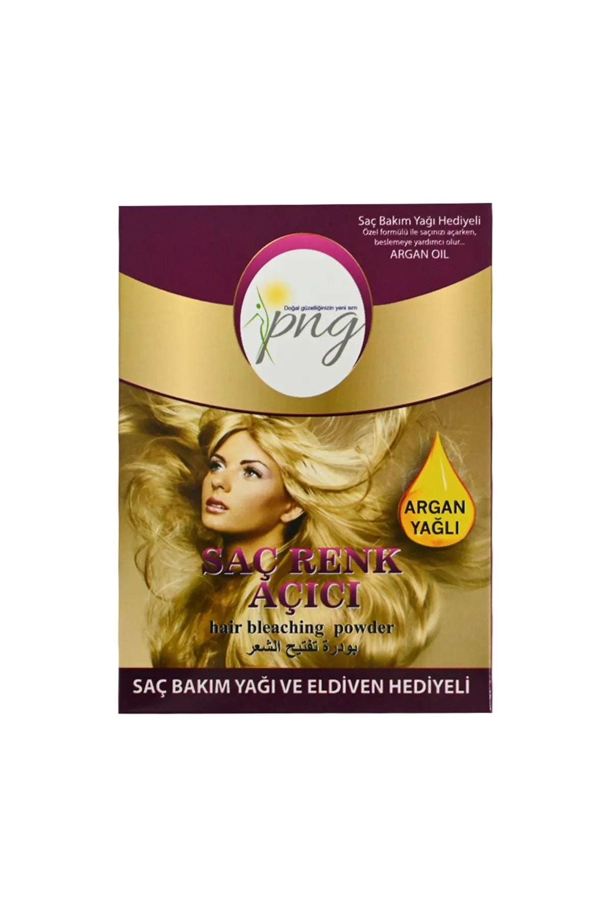 PNG Hair Lightening Professional Set – With Oxidant Cream &amp; Hair Care Oil 