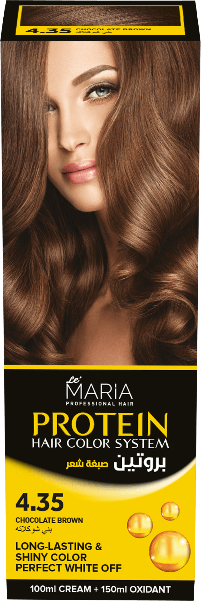 Le Maria Protein Hair Color System 4.35 / Chocolate Brown