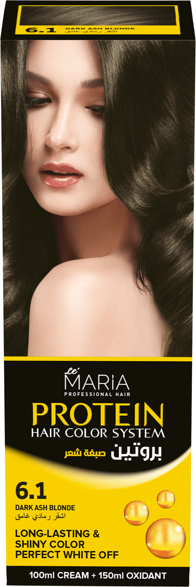 Le Maria Protein Hair Color System 6.1 / Dark Ash Blonde