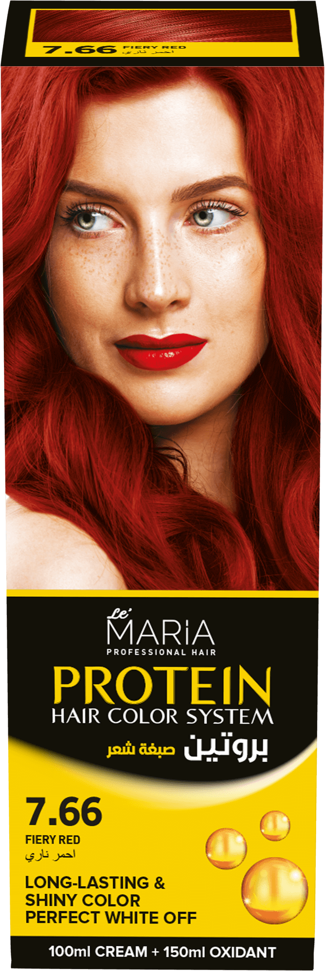 Le Maria Protein Hair Color System 7.66 / Brunette Intense Red