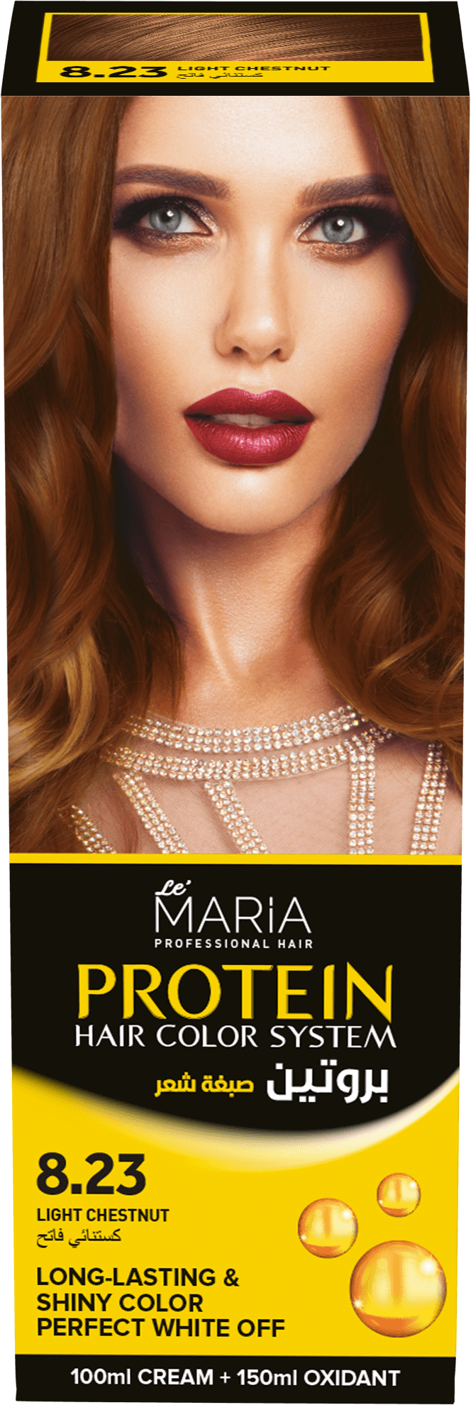 Le Maria Protein Hair Color System 8.23 / Light Chestnut Brown