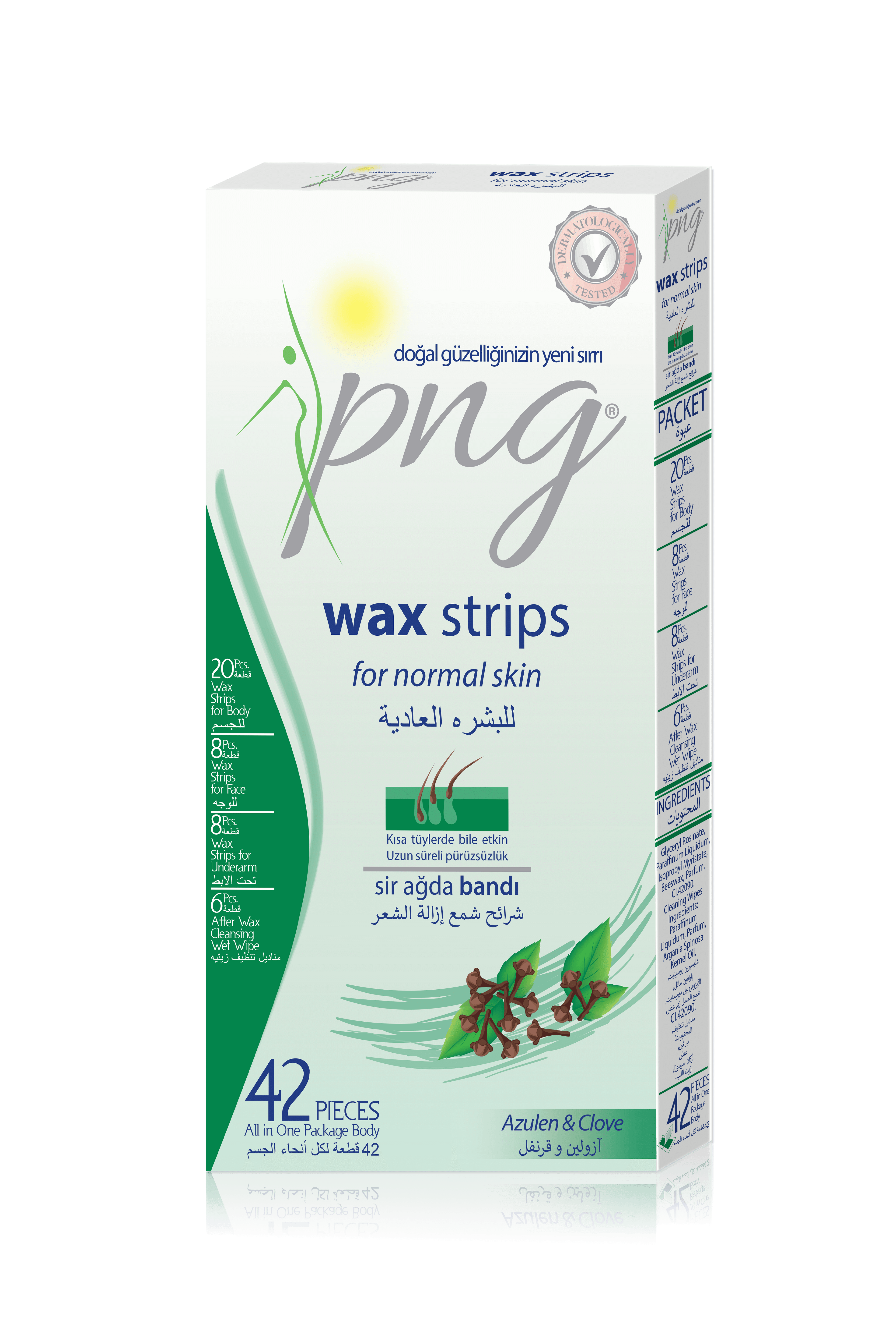 PNG Wax Strips / Azulen / 42 Pieces