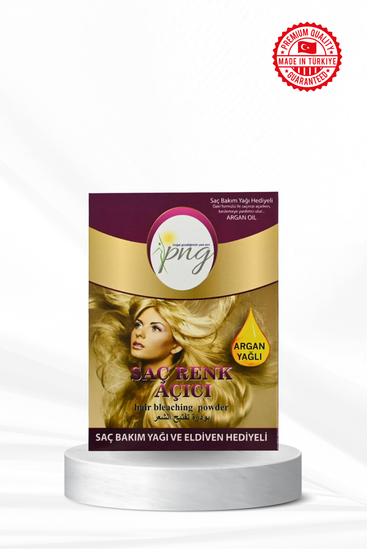 PNG Hair Lightening Professional Set – With Oxidant Cream &amp; Hair Care Oil 